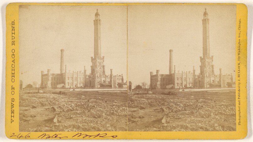 [Water Works, Ruins of the Chicago Fire, 1871]