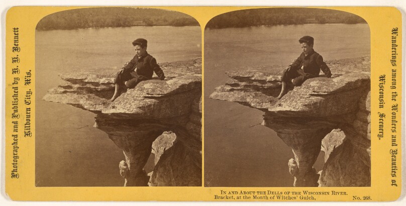 In and About The Dells of the Wisconsin River. Bracket, at the Mouth of Witches' Gulch.