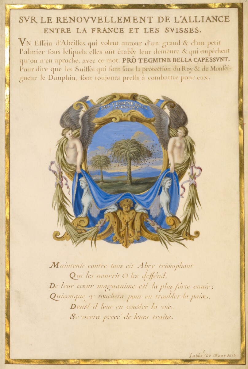 Escutcheon with a Landscape