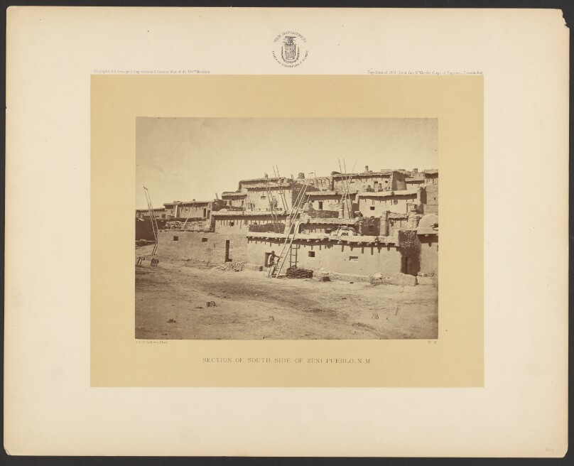 Section of South Side of Zuni Pueblo, New Mexico