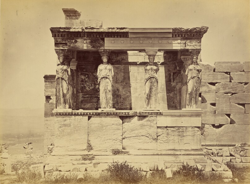Athens - Erechtheion, Caryatid porch.