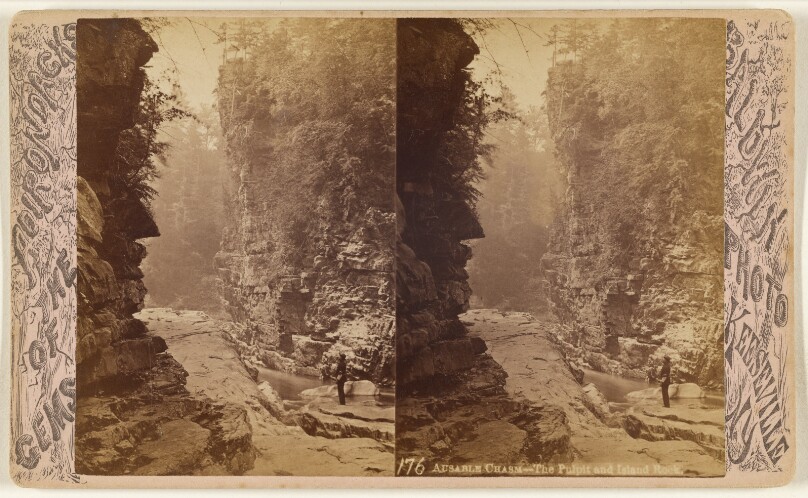 Ausable Chasm - The Pulpit and Island Rock.