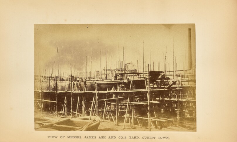 Messrs. James Ash and Co.'s Yard, Cubitt Town, Millwall: Exterior View