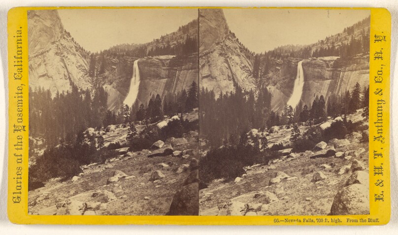 Nevada Falls, 700 ft. high. From the Bluff.