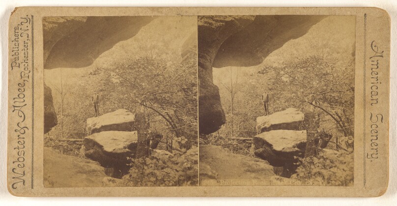 Projecting Rock. Rock City, N.Y.