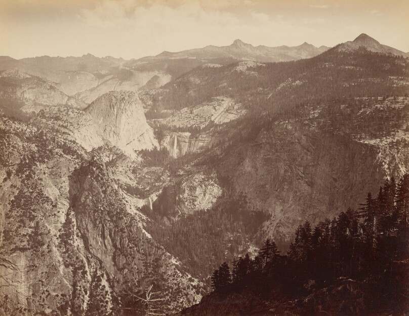 [Yosemite Valley from Above] / [Yowiye and Piwyack. Vernal and Nevada Fall. Yosemite Valley From Glacier Point]