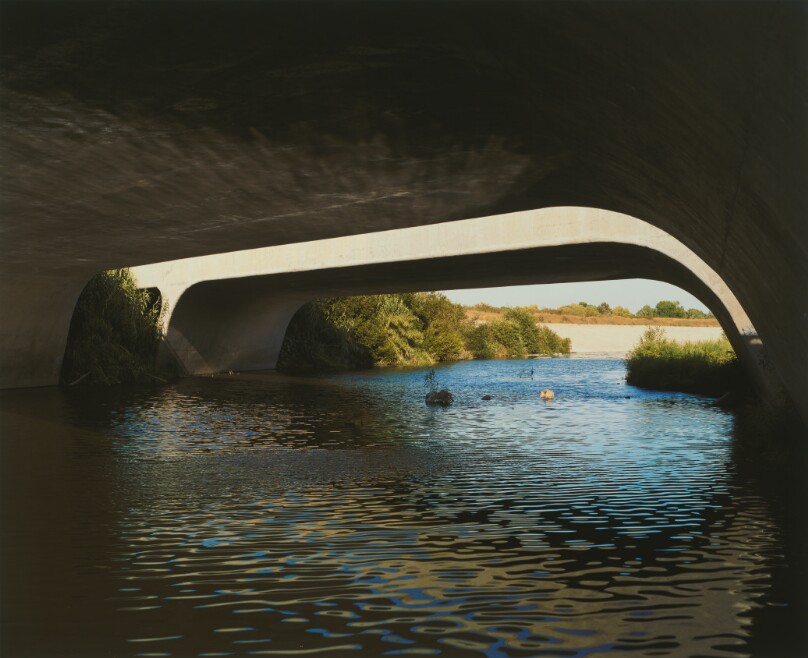 The Los Angeles River, Burbank Boulevard Bridge, Encino