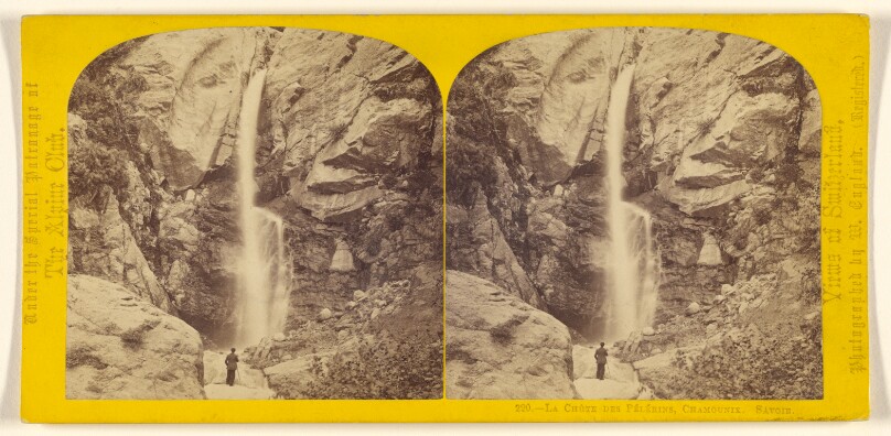 La Chute des Pelerins, Chamonix. Savoie.