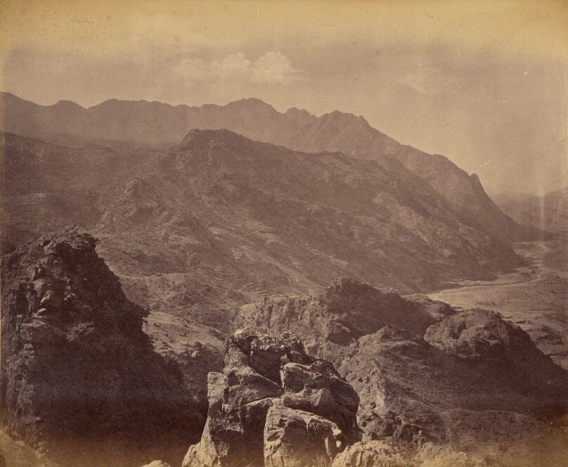View from Landi Kotal Pass, looking over Landi Khana towards Dakka