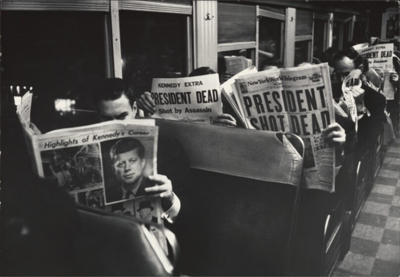 Day of Assassination - On 6:25 train from Grand Central to Stamford