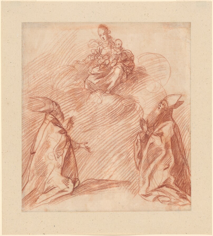The Virgin and Child Appearing to Two Bishops