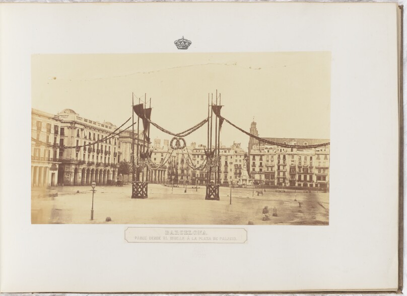 Barcelona. Paseo desde el muelle á la plaza de Palacio