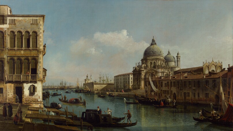 View of the Grand Canal: Santa Maria della Salute and the Dogana from Campo Santa Maria Zobenigo