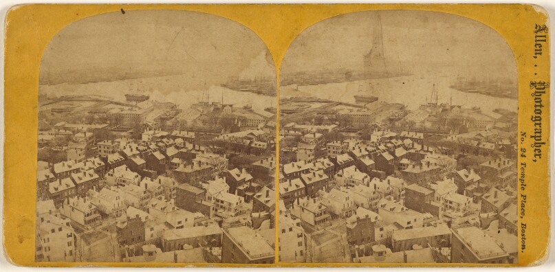 View from Bunker Hill Monument - Looking South Charlestown[,] Mass[.]