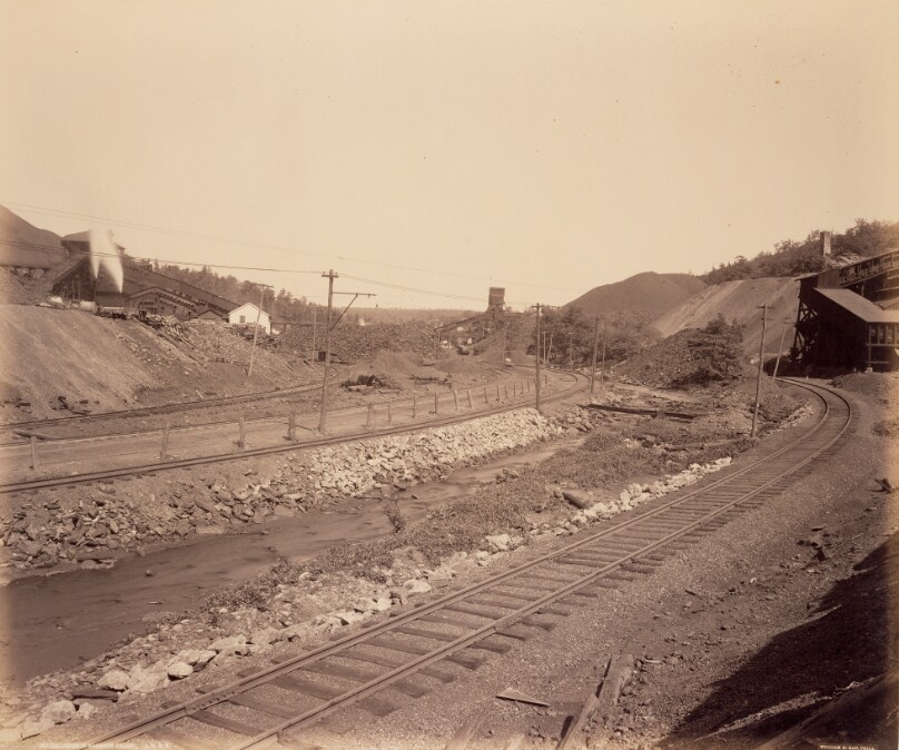 Colliers in Mahanoy Valley. L.V.R.R.