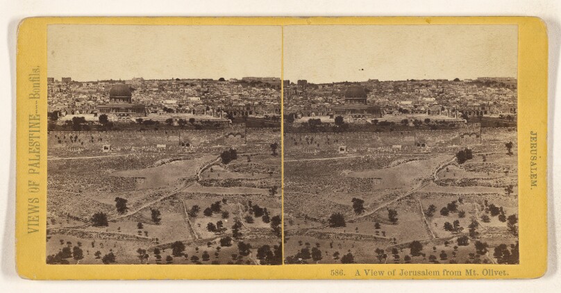 A View of Jerusalem from Mt. Olivet [sic]