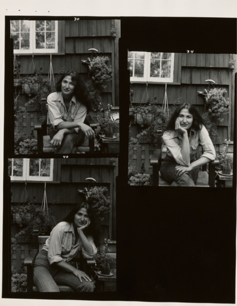 Portrait of Judy Dater, pose 1 (3 copies)