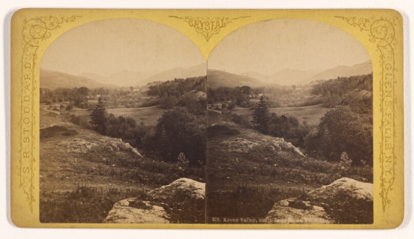 Keene Valley, south from Brook Knoll Lodge.