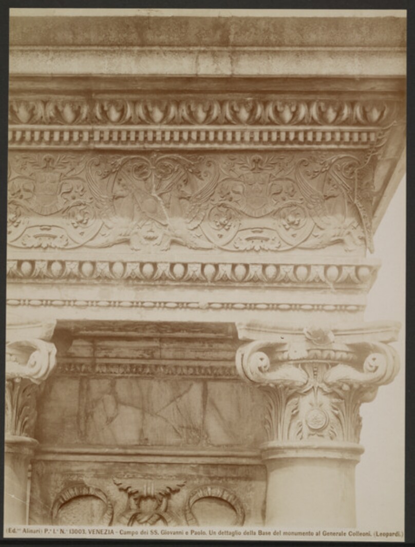 Detail, monument to General Colleoni, Venice