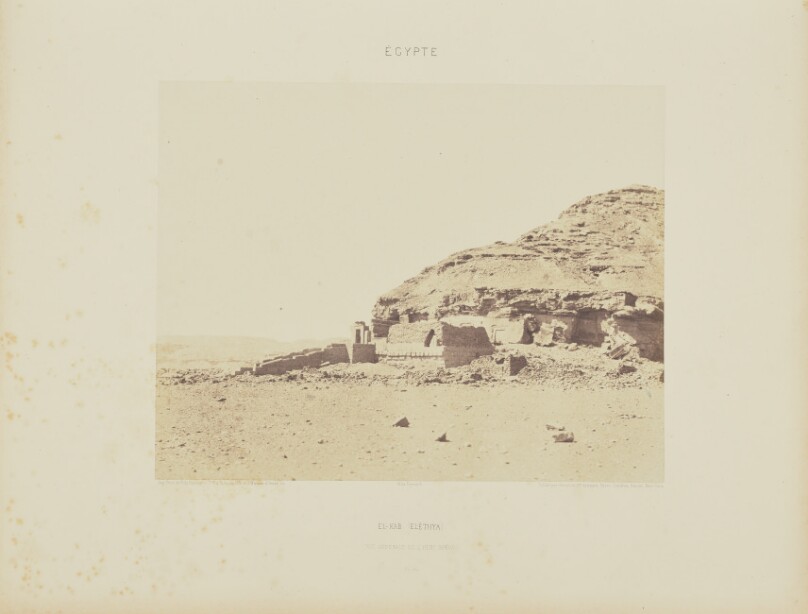 El-Kab (Éléthya). Vue Générale de l'Hémi-Spéos