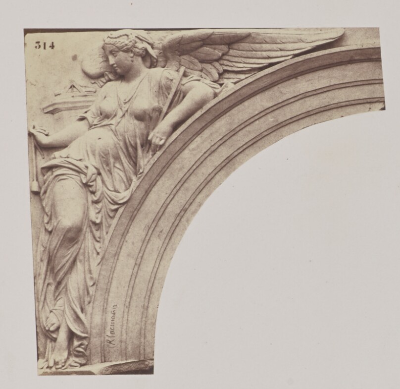 ["La Science moderne", Sculpture by Emile Seurre, Decoration of the Louvre, Paris]