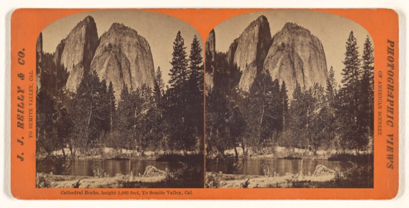 Cathedral Rocks, height 2,660 feet, Yo Semite Valley, Cal.