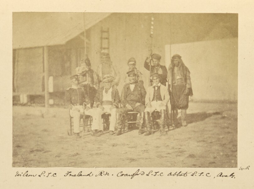 Wilson L.T.C. Frieland R.N. Crawford L.T.C. Abbott L.T.C. Arabs