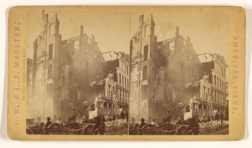 Ruins of Macullar, Williams & Parker's, Washington St. [Boston, Mass.]