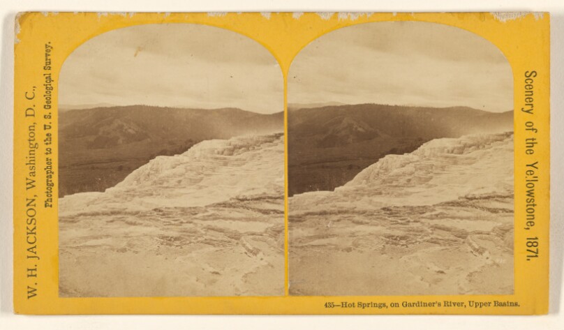 Hot Springs, on Gardiner's River, Upper Basins.