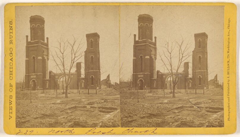 [North Presbyterian Church, Ruins of the Chicago Fire, 1871]