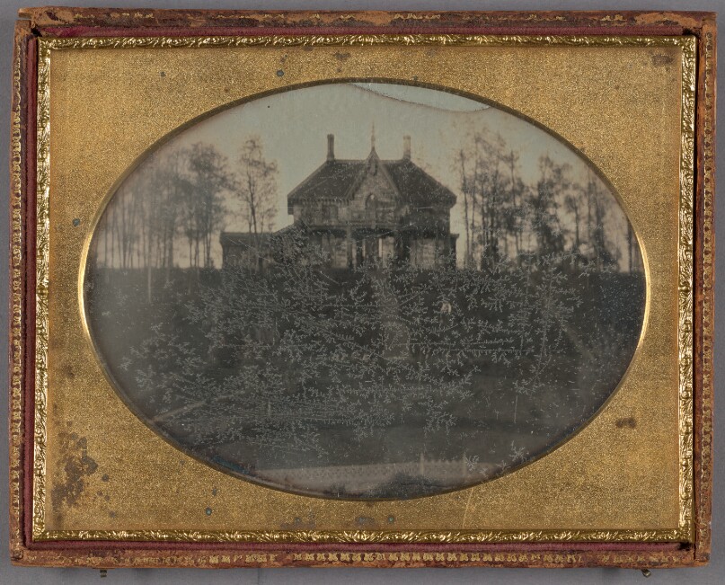 [Stone-constructed Gothic Revival House]
