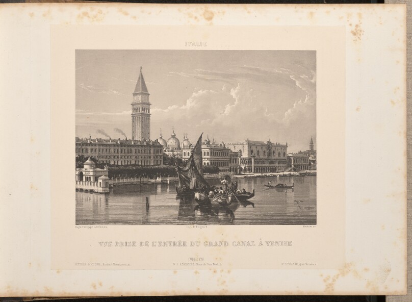 Vue prise de l'Entrée du Grand Canal à Venise