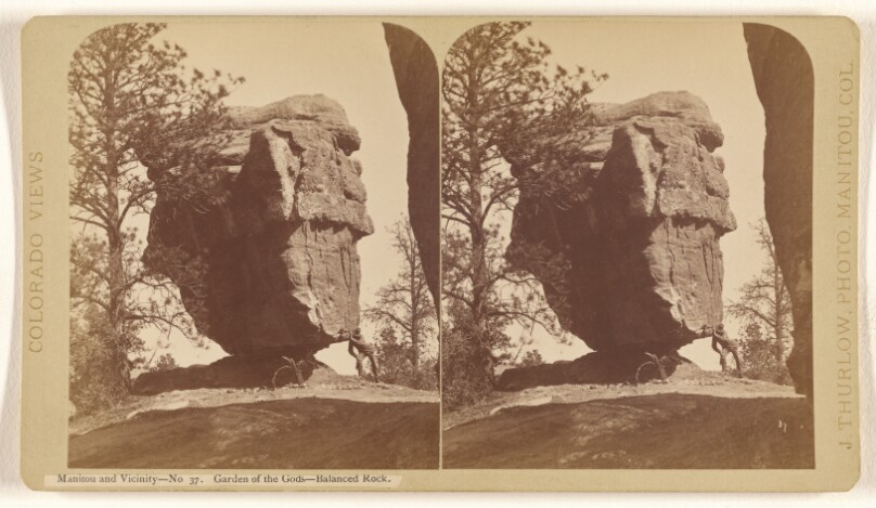 Manitou and Vicinity. Garden of the Gods - Balanced Rock.