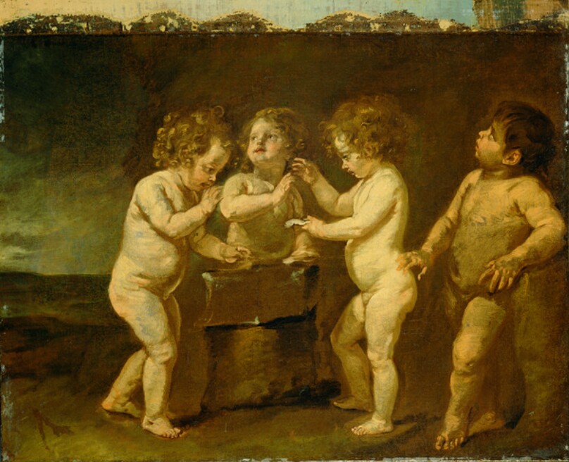 Putti at a Forge