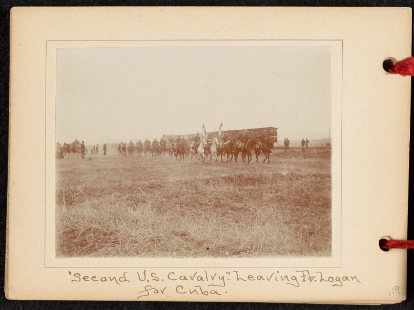 "Second U.S. Cavalry" - Leaving Fort Logan for Cuba