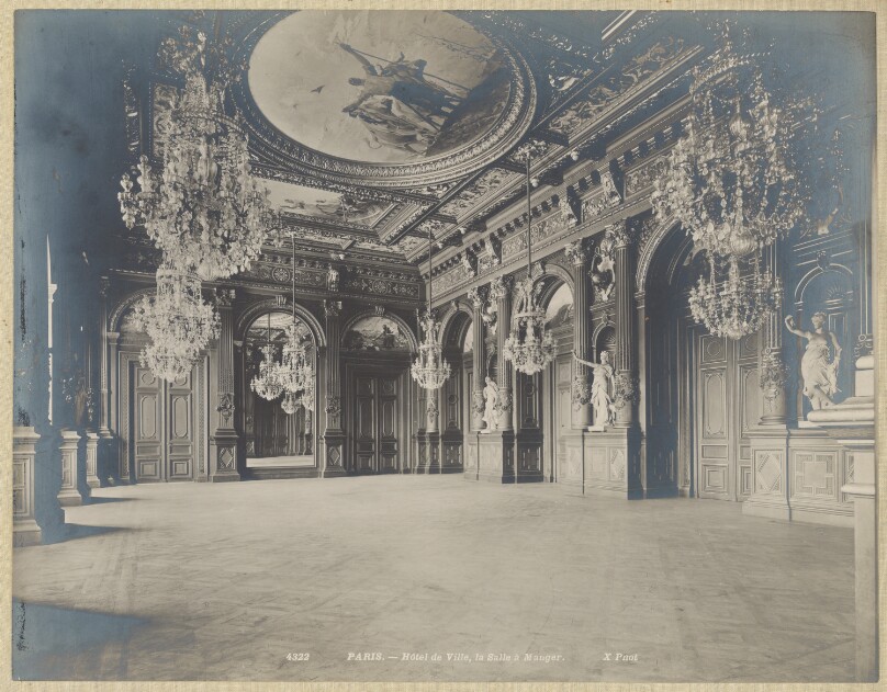 Paris, Hotel de Ville, la Salle a Manger