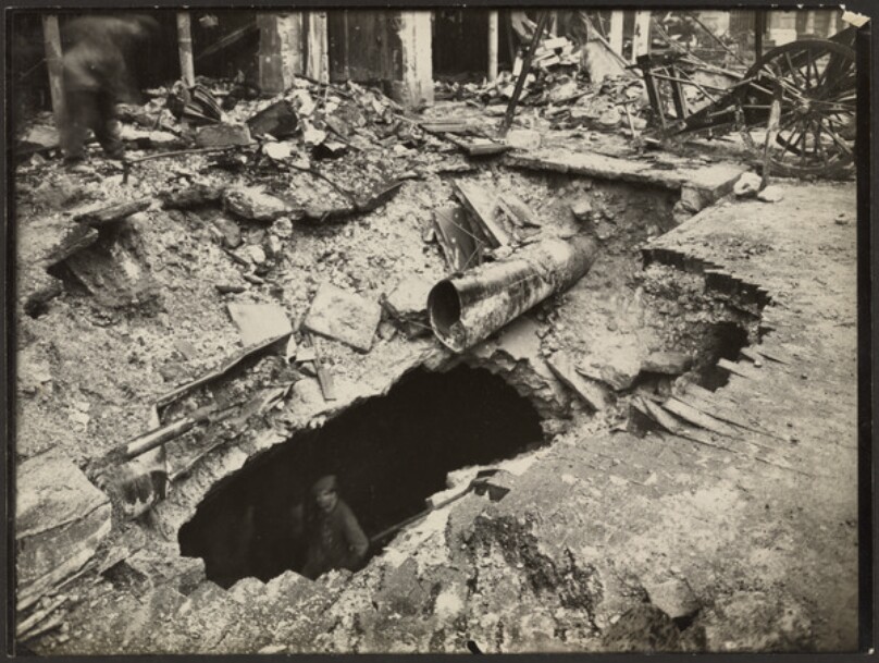 [Ruins from bombing in Quartier St. Paul]