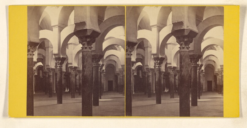Cordova - Interior of the Mosque or Cathedral. - Considered the finest specimen of Moorish Architecture in Spain.