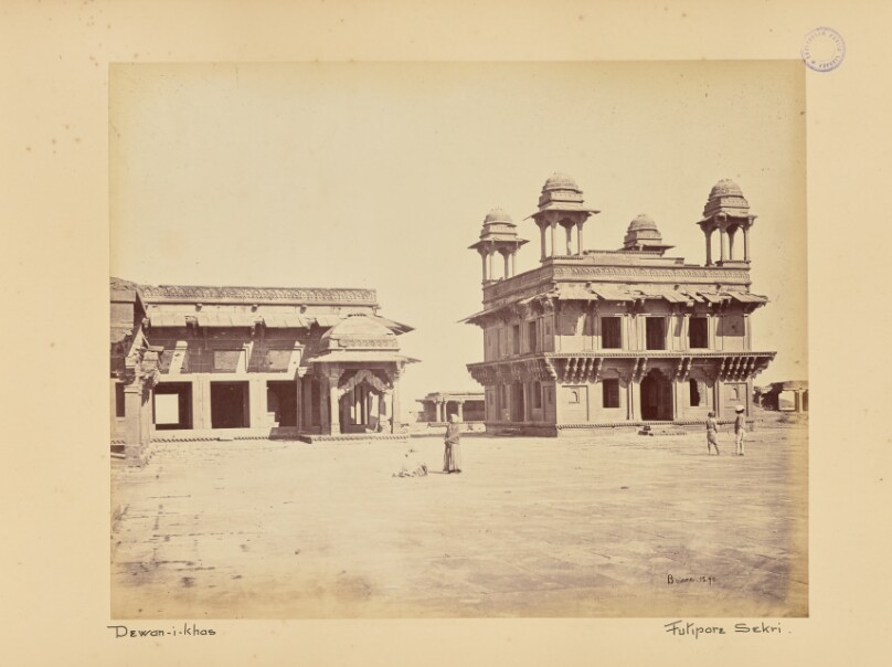 Futtypore Sikri; The Diwan-i-Kass, or Hall of Audience