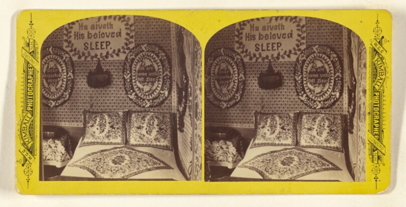 Mother's Bedroom. ["Rest Valley," Canterbury, New Hampshire. The Old Homestead of Hon. J.M. Harper]