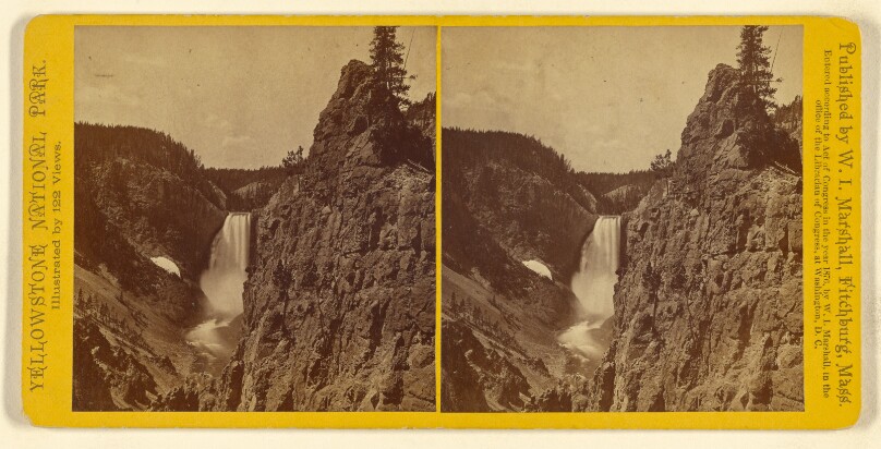 Lower Falls of Yellowstone, 397 ft. high.