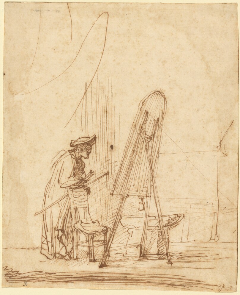 An Artist in His Studio