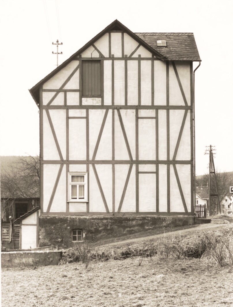 Framework House, Gable Side, Konrad-Adenauer-Strasse 1, Niederfischbach, Germany