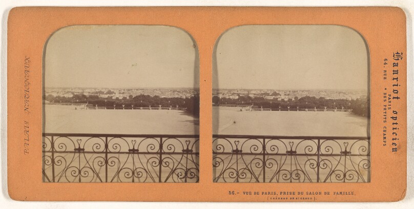 Vue de Paris, Prise du Salon de Famille, (Chateau de St. Cloud).