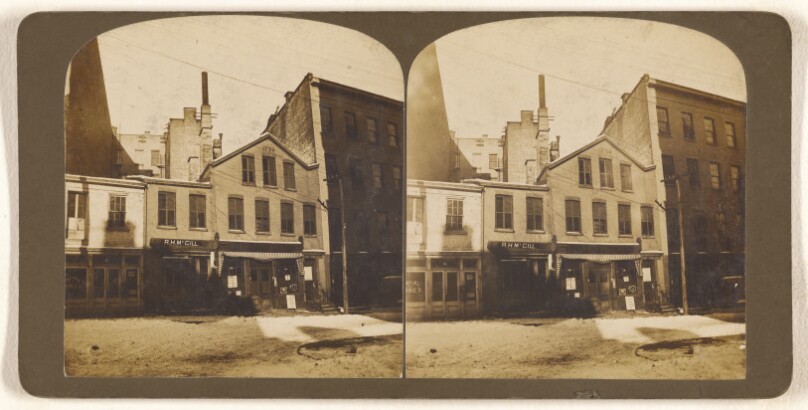 [One of the oldest buildings now standing on Howard St. near S. Pearl St. Albany, N.Y.]