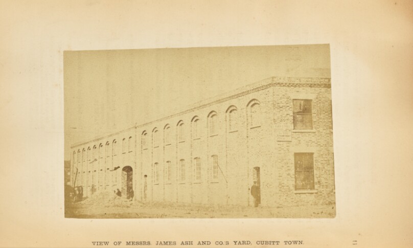 Messrs. James Ash and Co.'s Yard, Cubitt Town, Millwall: Interior View