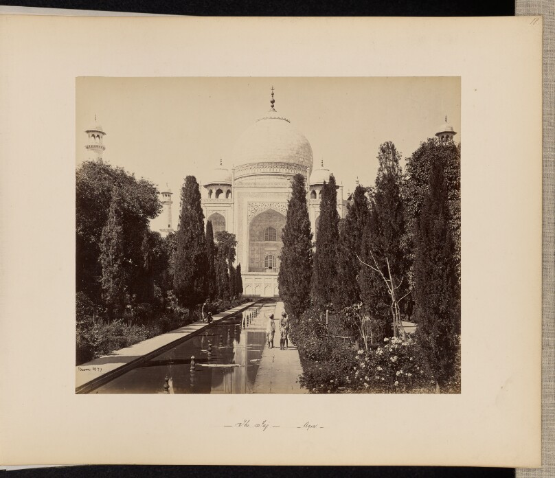 Agra; The Taj, from the Fountain