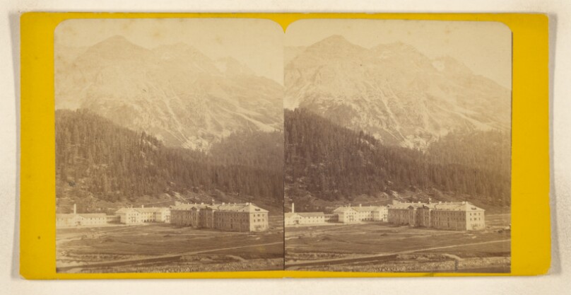 Suisse. - Engadine. Bains de Saint-Moritz et le Pic Surlei.