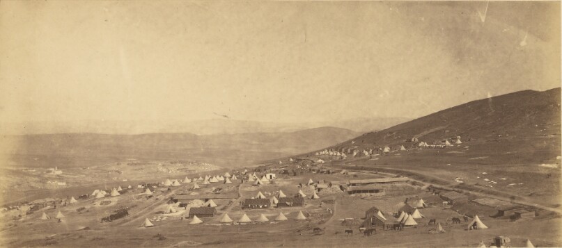 Camp of the 4th Light Dragoons, Officers Quarters.