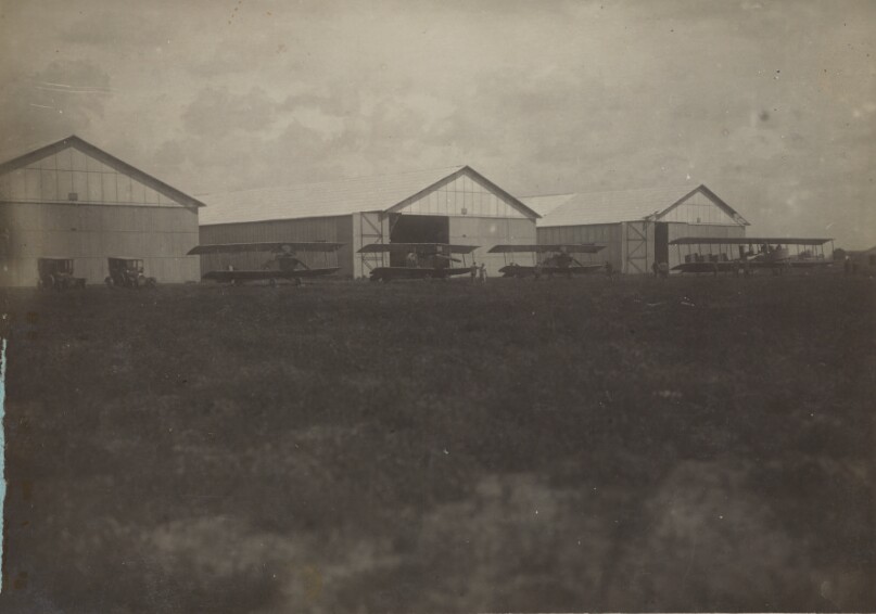 [Airplanes and hangers]